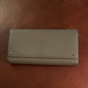 Treasure & Bond Gray Leather Multi-fold wallet